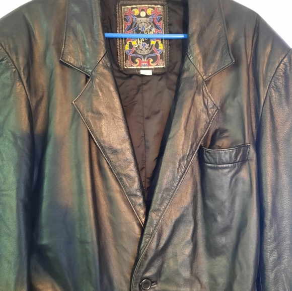 Vintage Tip Top Leather Jacket Los Angeles California American Mens Size Large - Picture 4 of 5